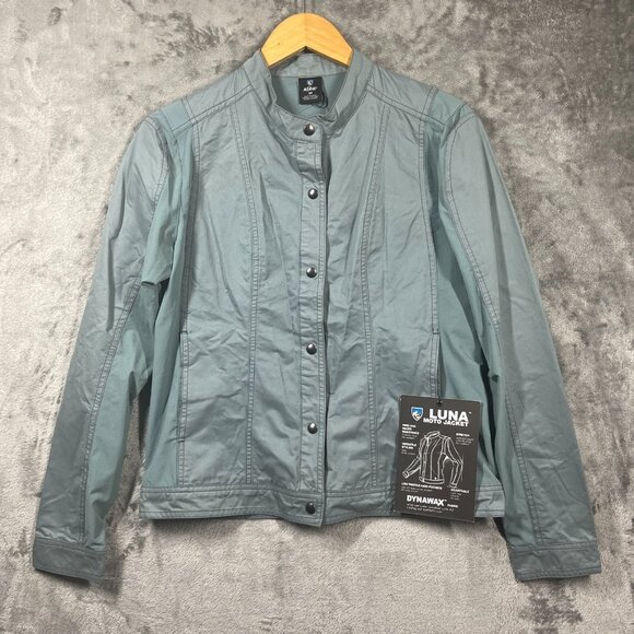 Kuhl Luna Moto Jacket Women's Size Medium Blue Lightweight Water-Wind Resistant - Picture 1 of 13